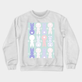 Easter Bunnies Pattern Crewneck Sweatshirt